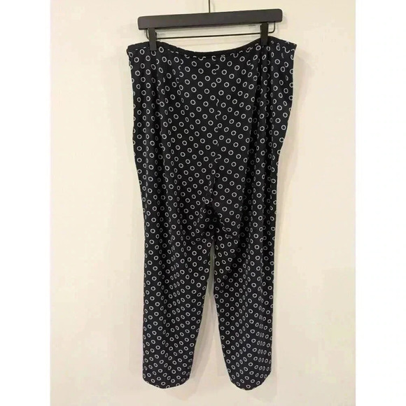 Talbots Women's Navy Polka Dot Pants Size 16 Casual & Stylish - Picture 5 of 10